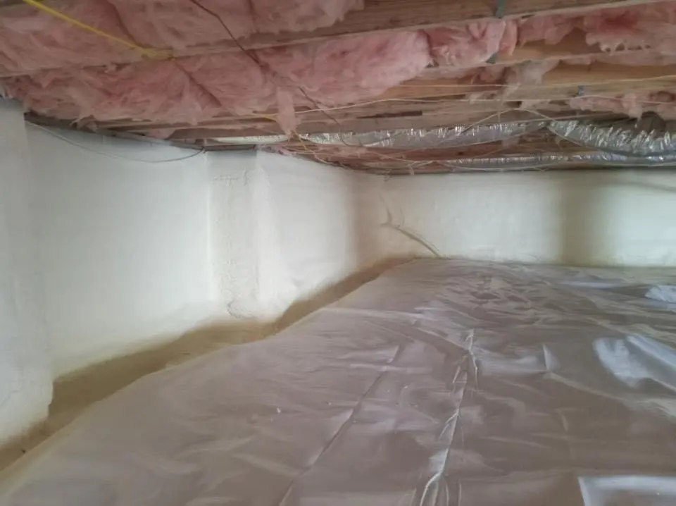 Crawl space encapsulation with closed-cell spray foam for Spray Foam Roofing Repair in Stickney